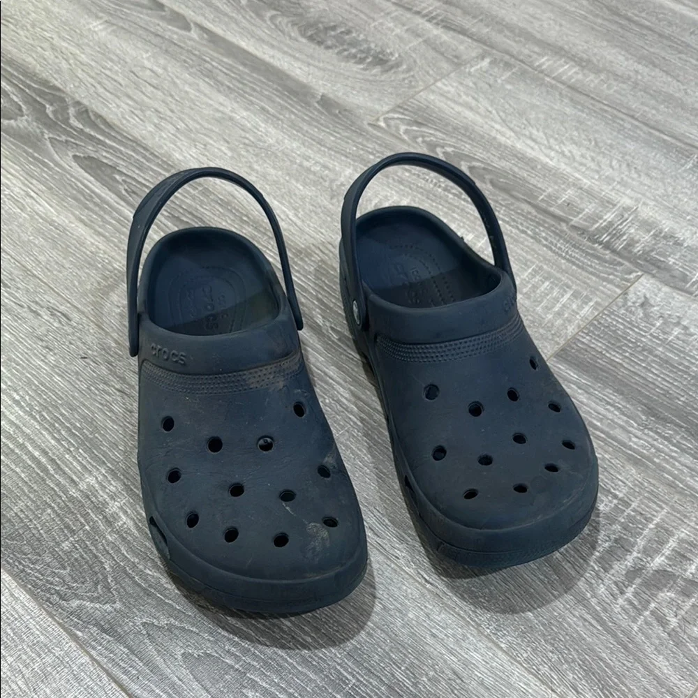 Crocs Navy Blue Men's 11- Classic Clog Slide with Sport Mode‎